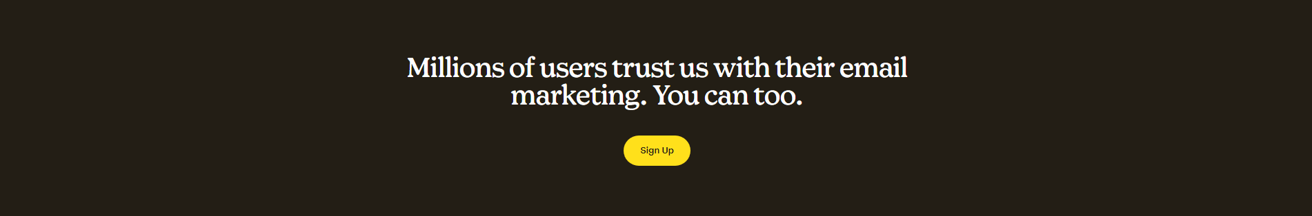 Mailchimp Cta