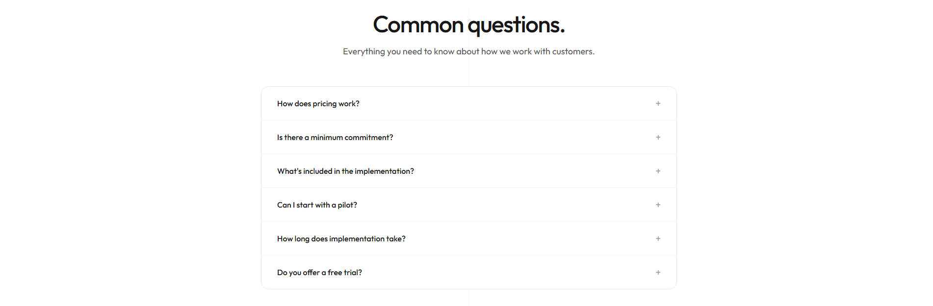 Benchify Faq