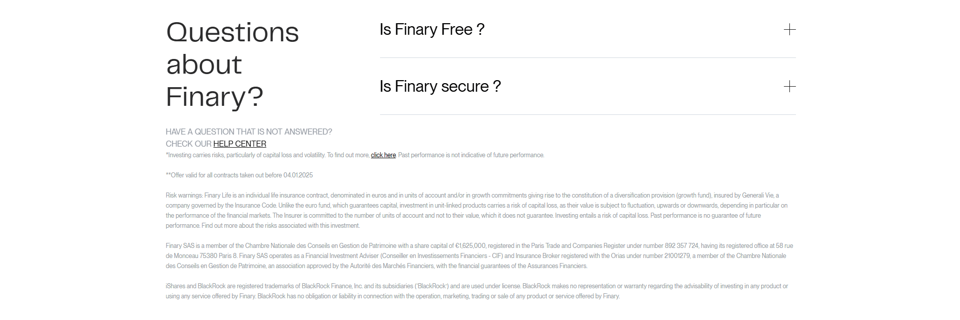 Finary Faq