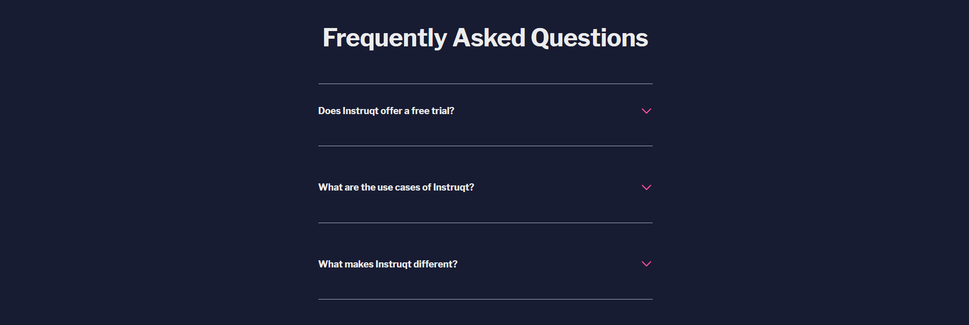 Instruqt Faq