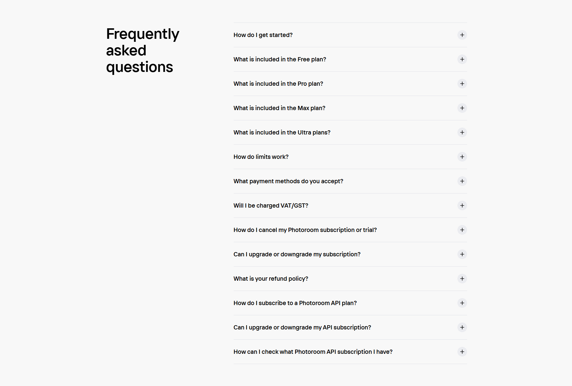 PhotoRoom Faq