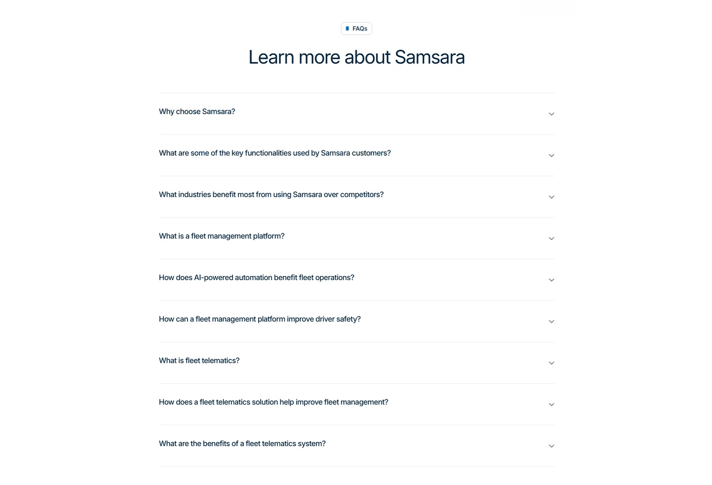 Samsara Faq