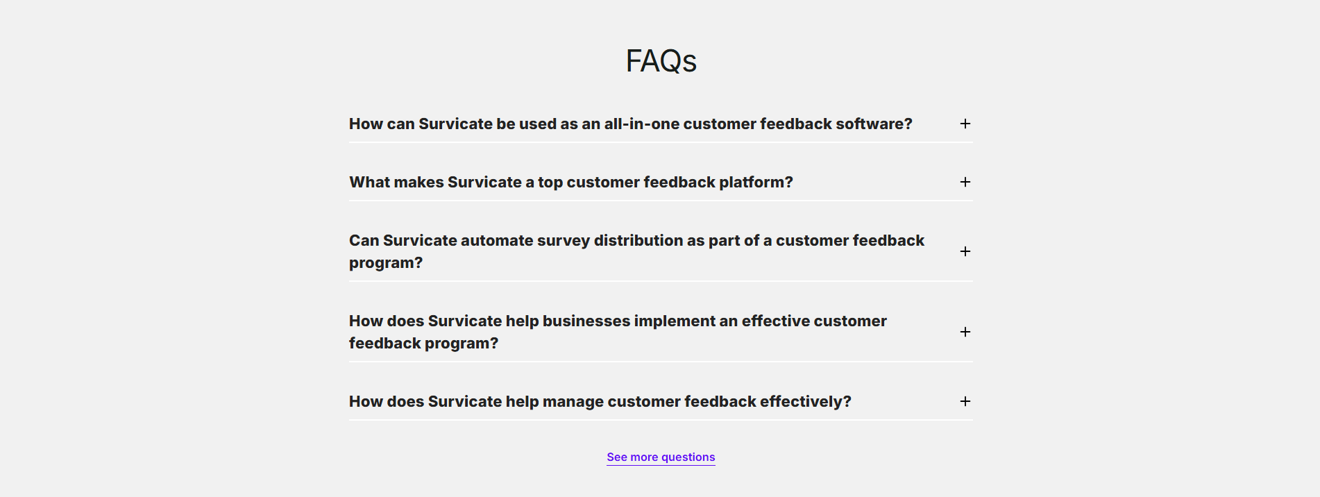 Survicate Faq