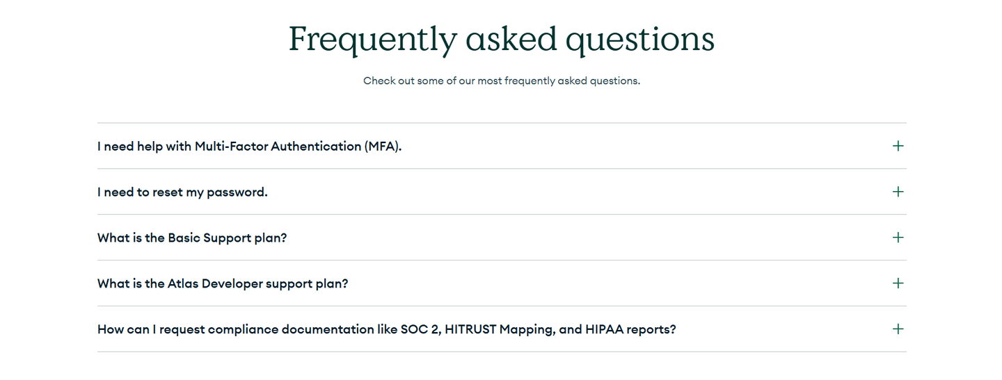 MongoDB Faq