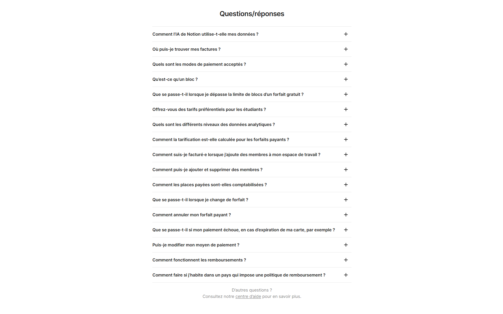 Notion Faq