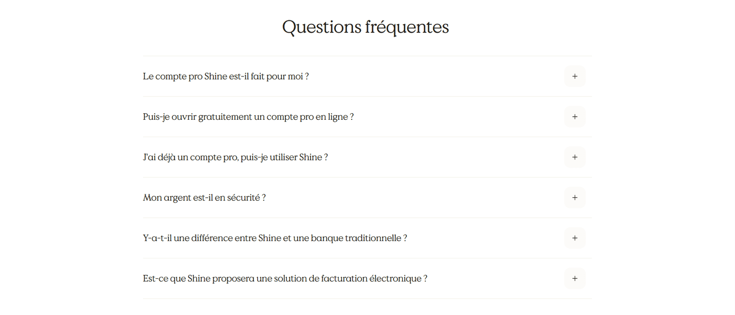 Shine Faq