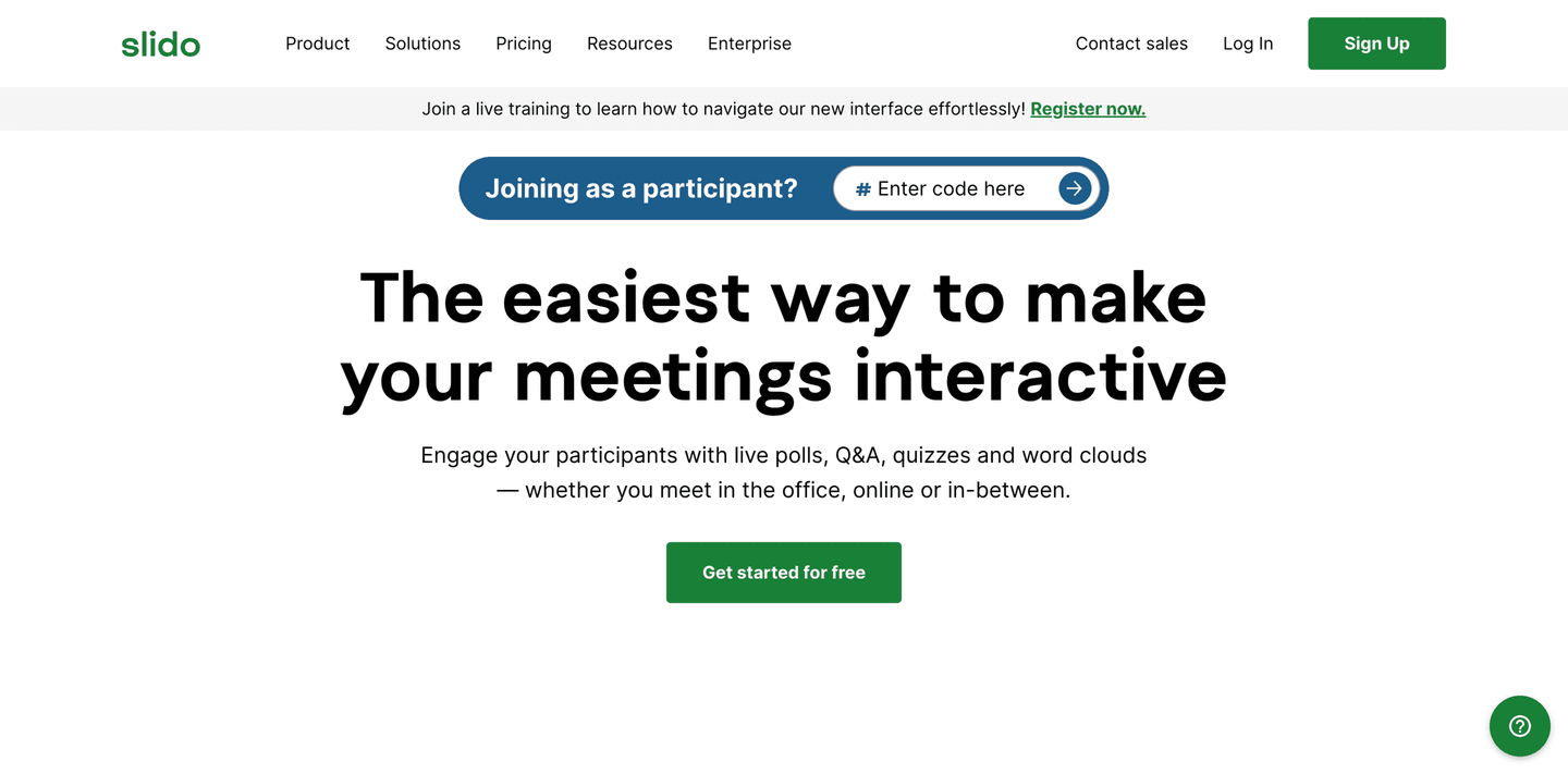 Slido Hero