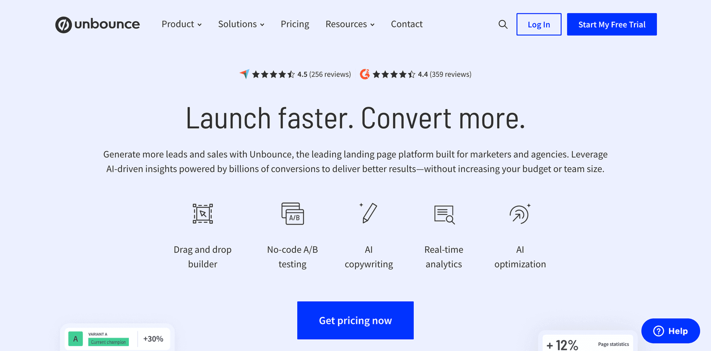 Unbounce Hero