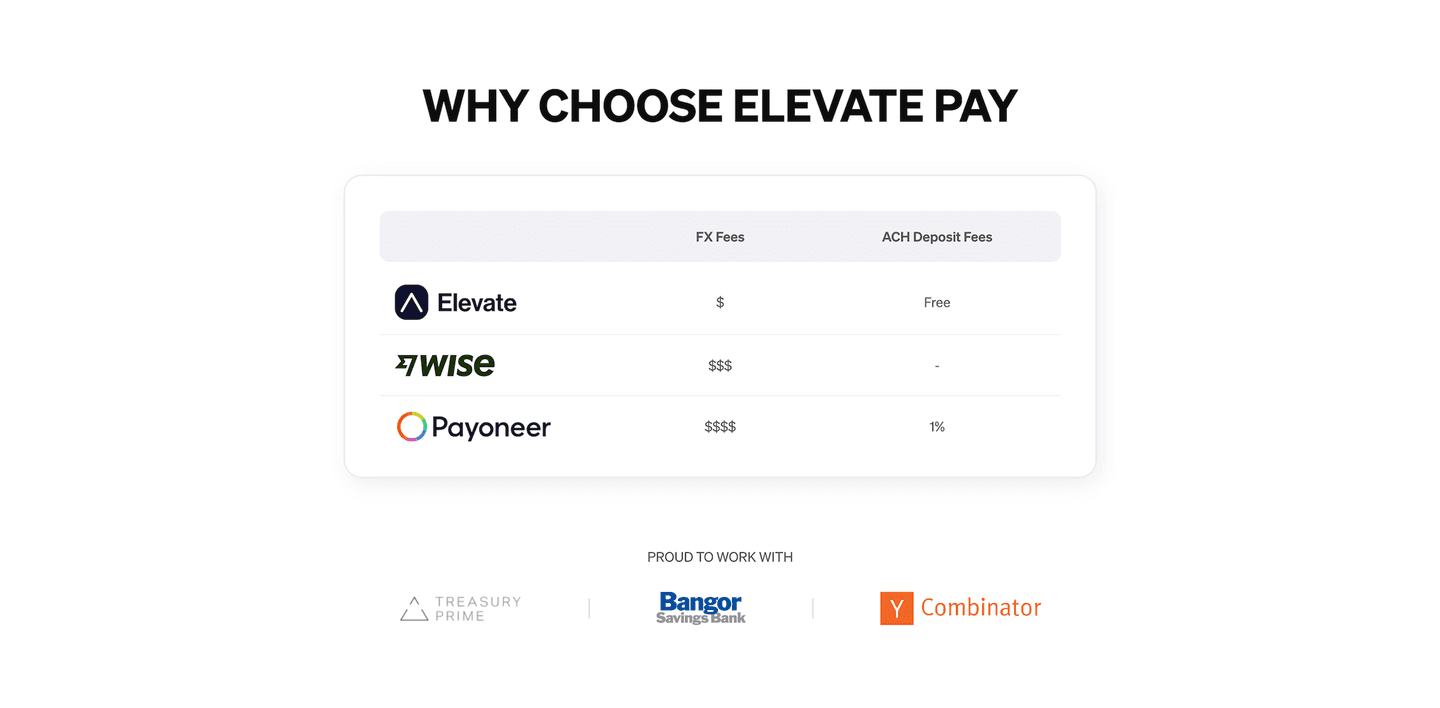 Elevate Pay Comparison