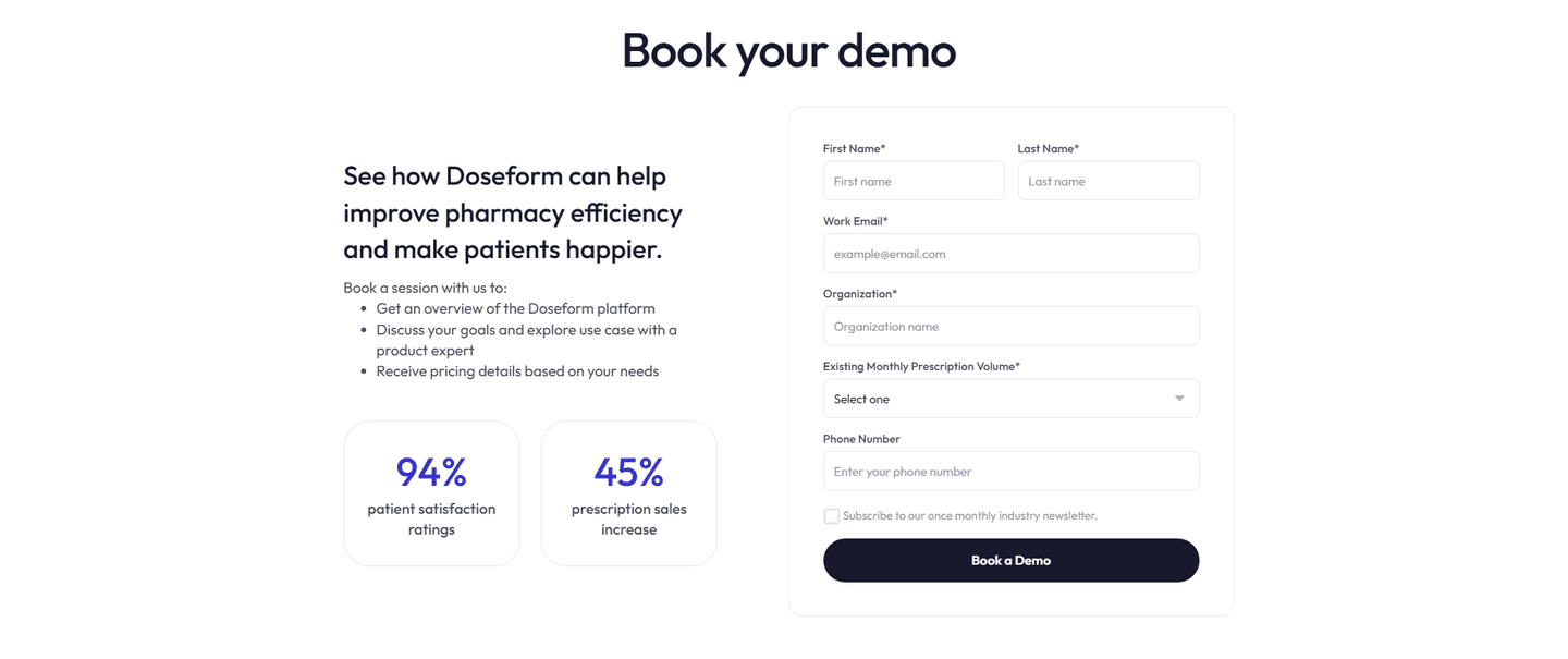 Doseform Contact