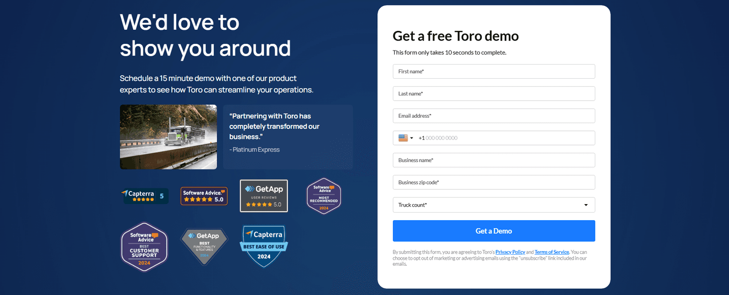ToroTMS Contact