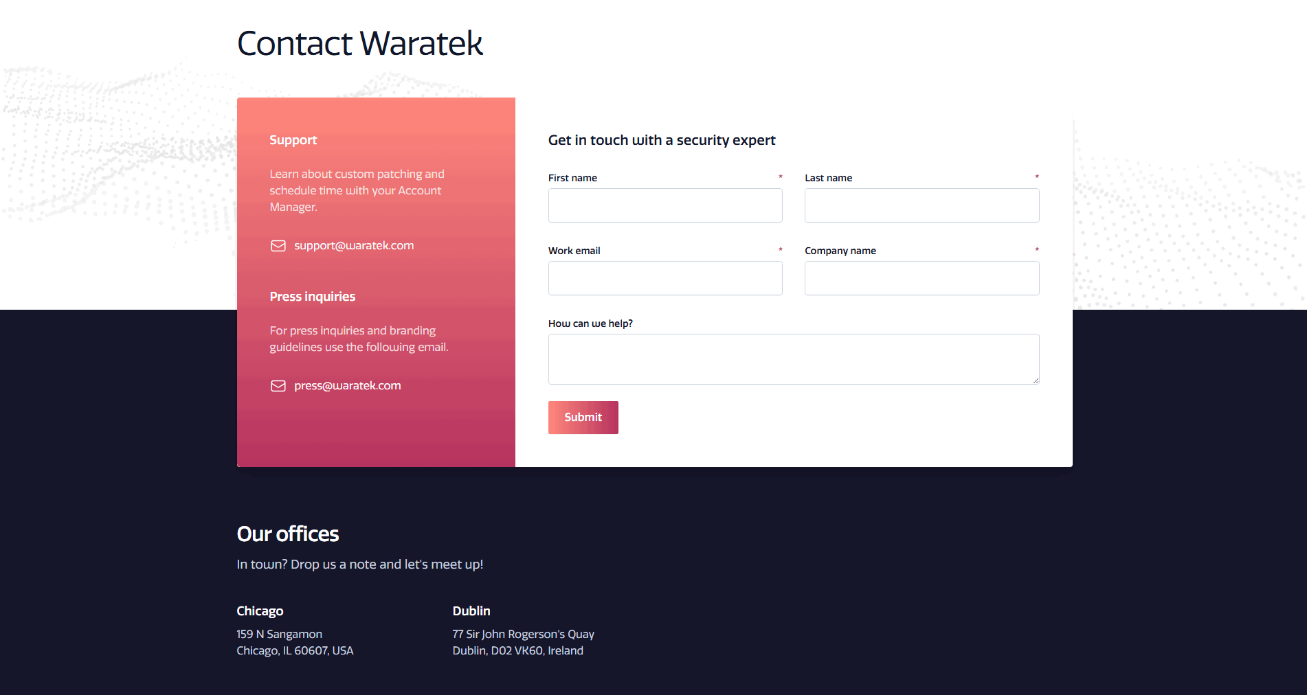 Waratek Contact