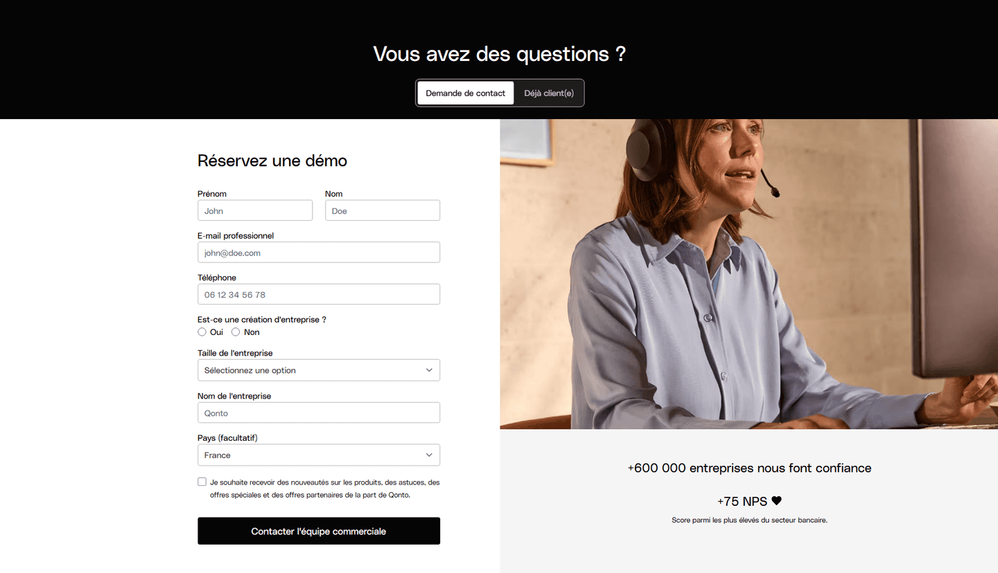Qonto Contact