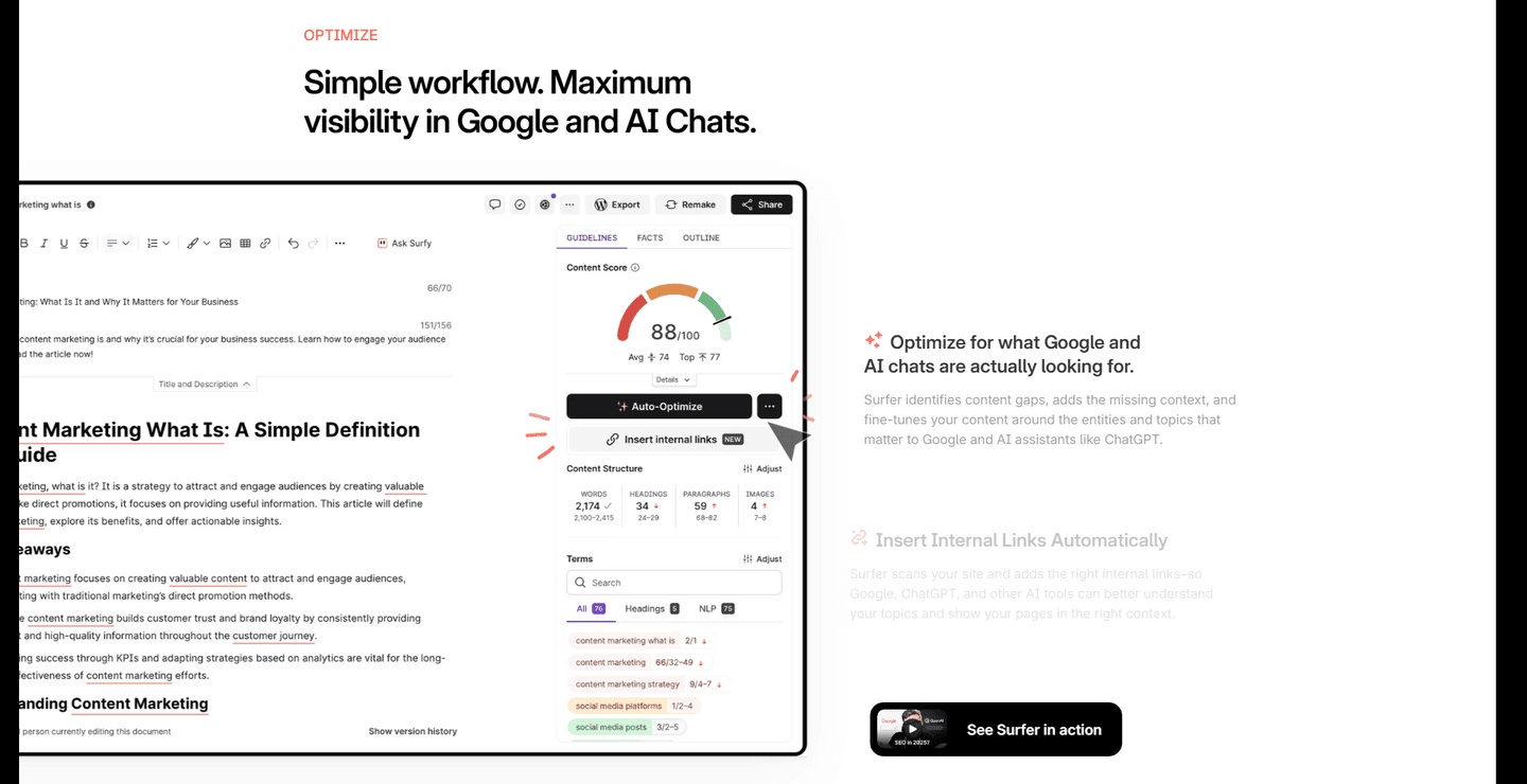 Surfer SEO Cta