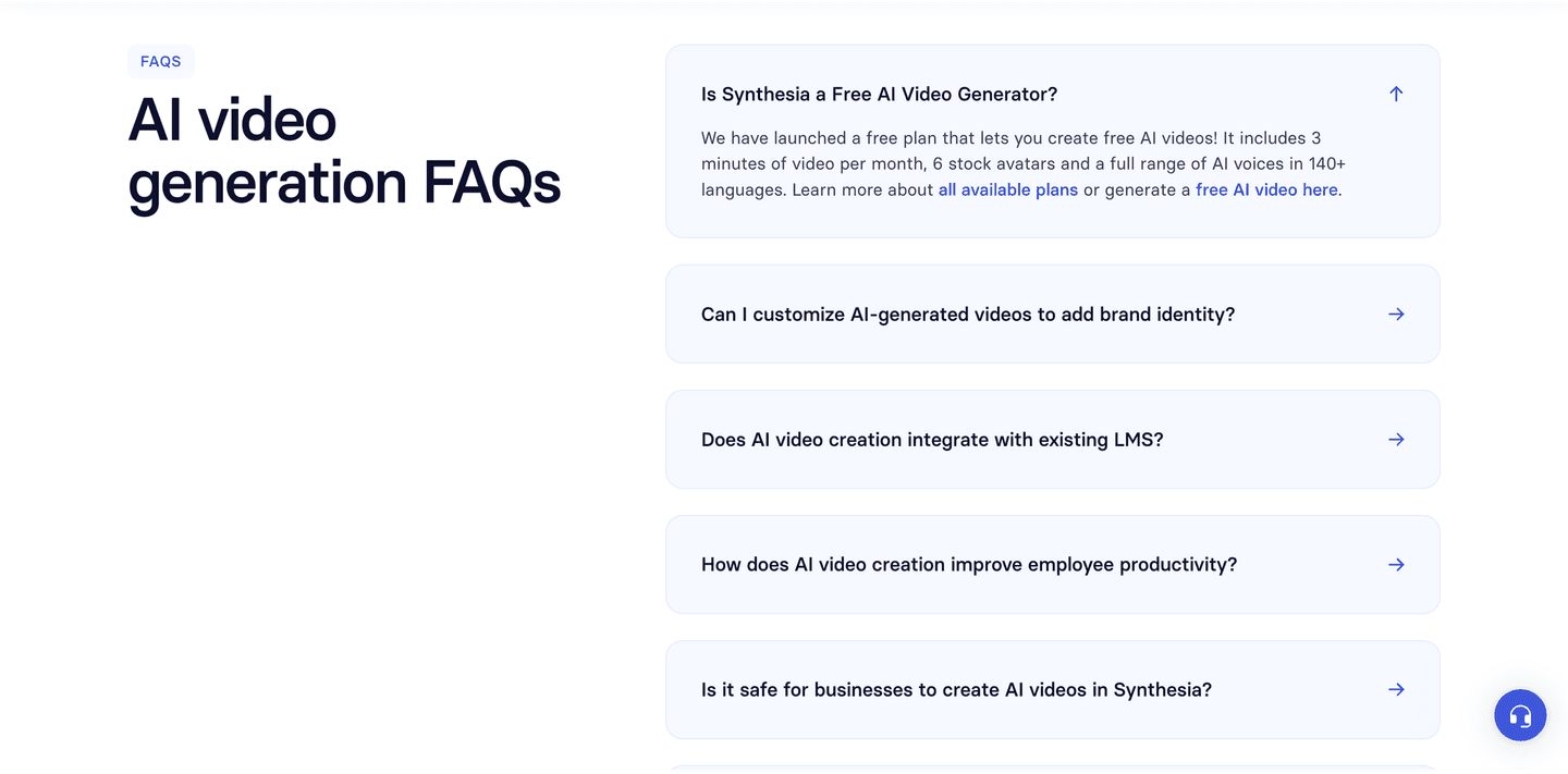Synthesia Faq
