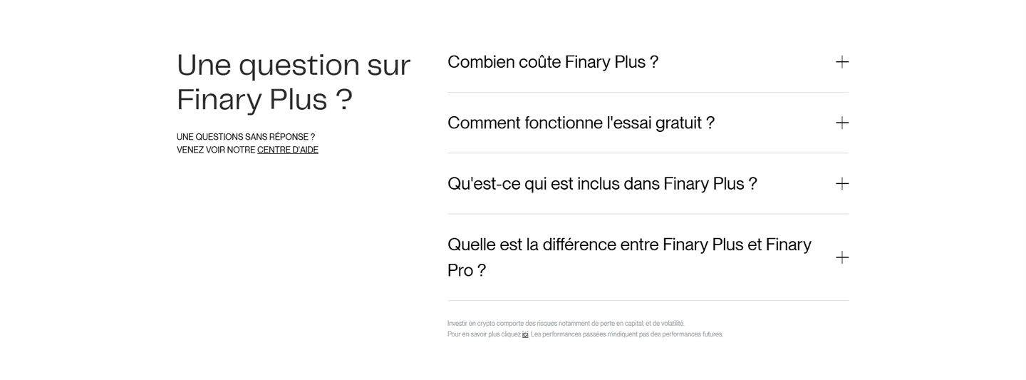 Finary Faq