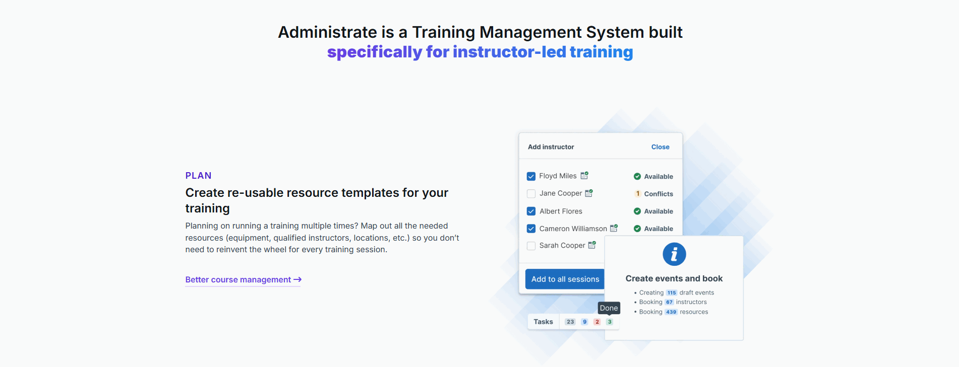 Administrate Features