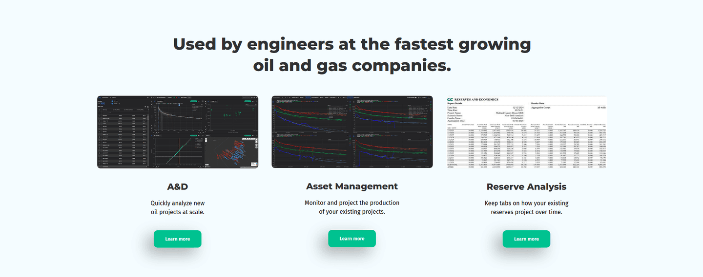 ComboCurve Features