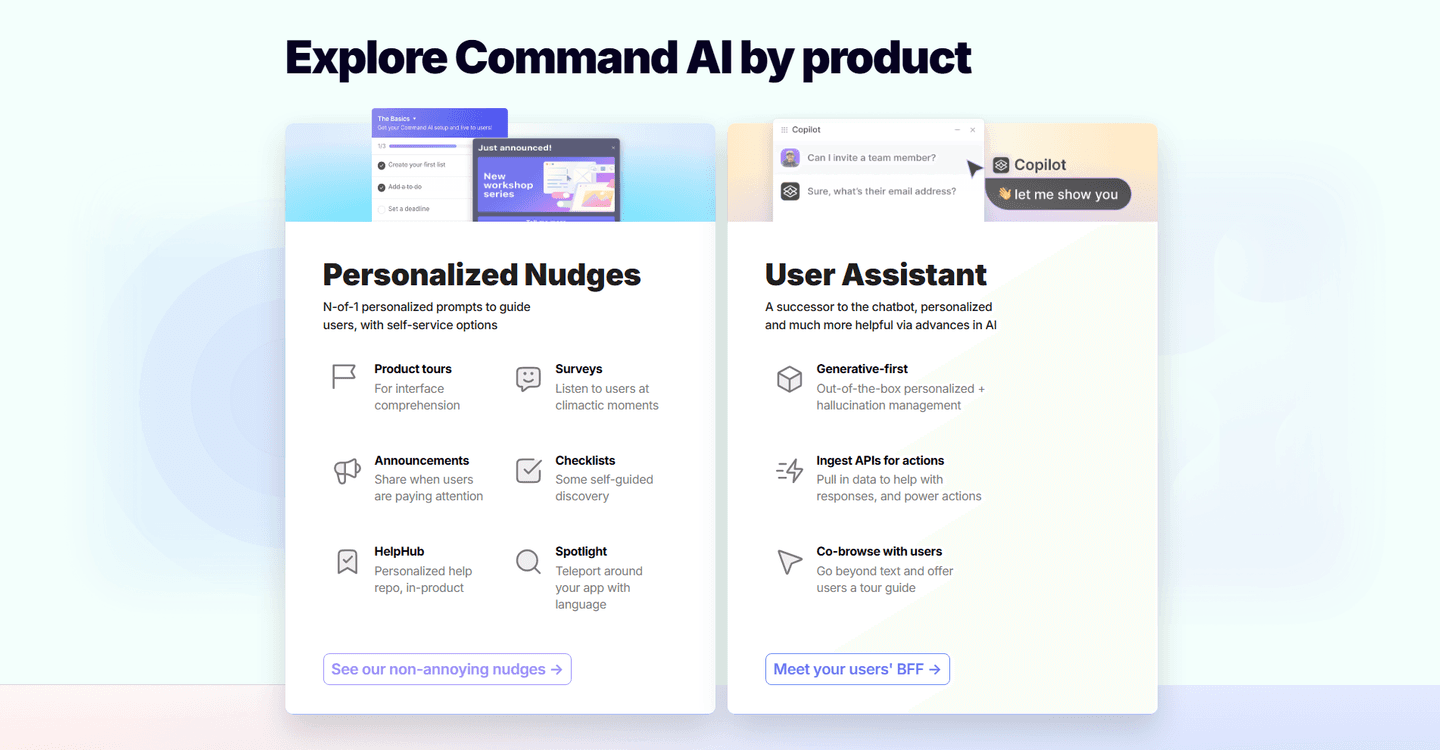 CommandBar Features
