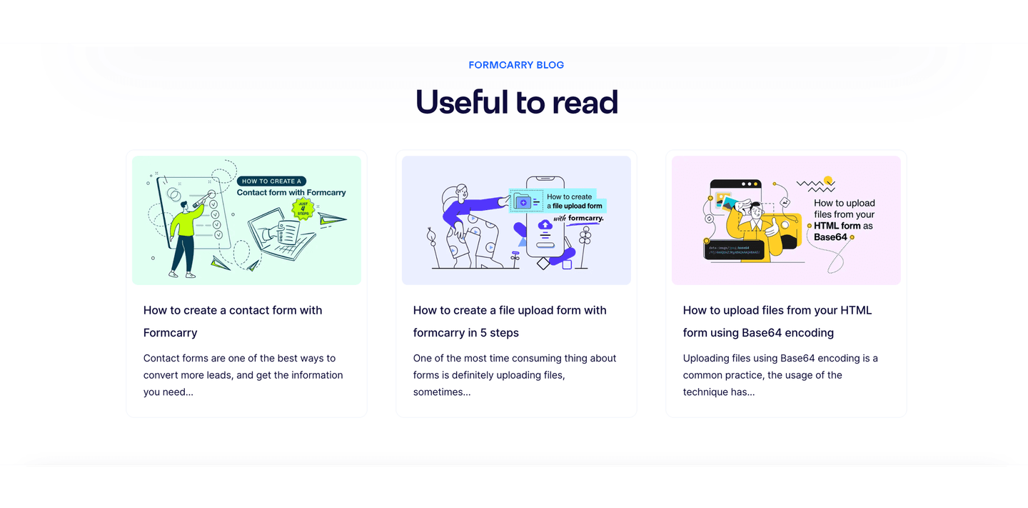 Formcarry Resources
