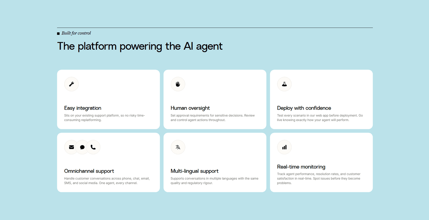 Gradient Labs Features