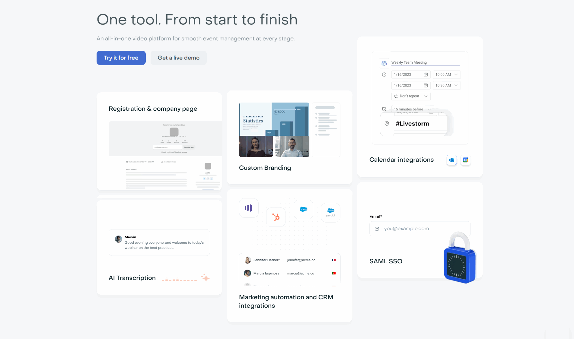 Livestorm Features