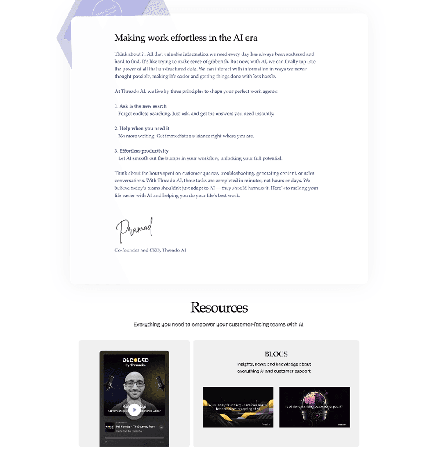 Threado Resources