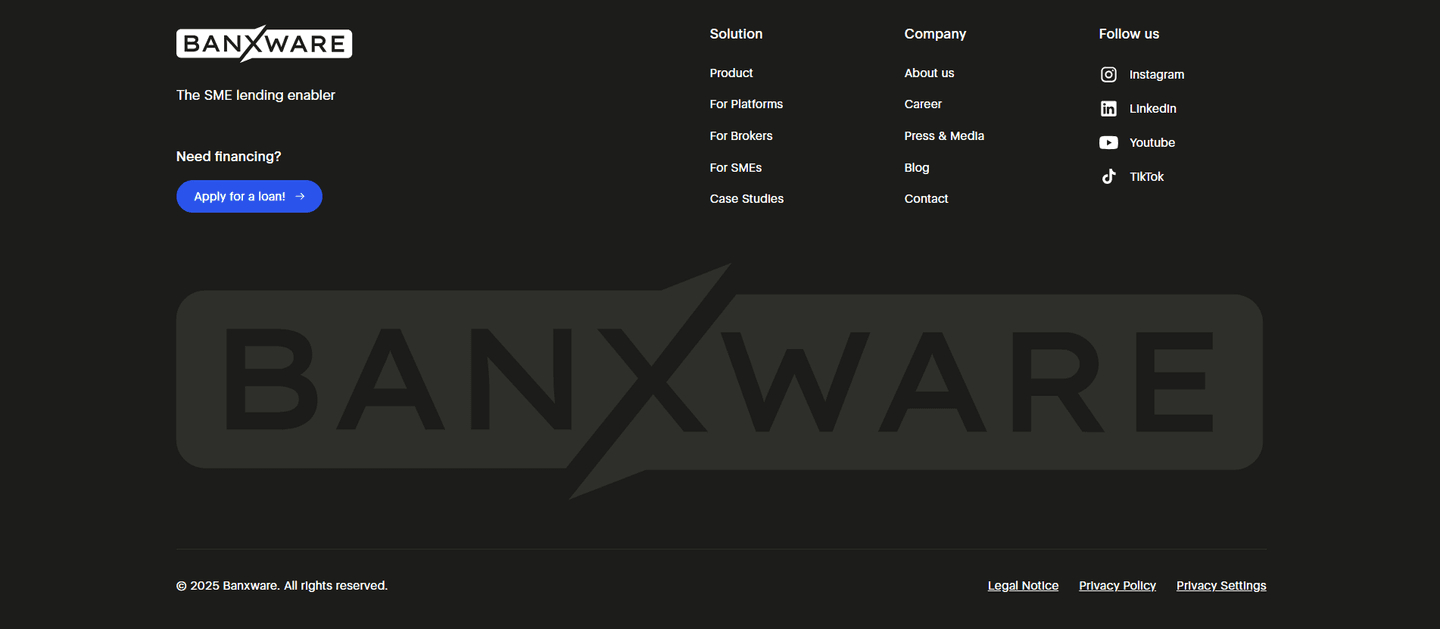 Banxware Footer