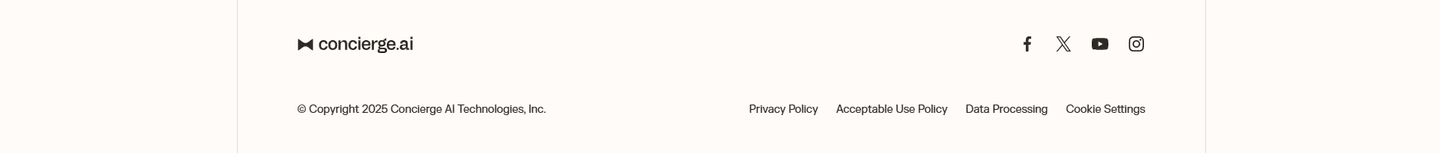 Concierge AI Footer
