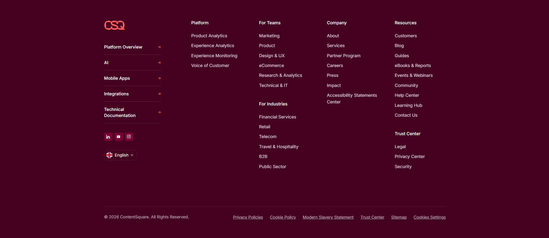 Contentsquare Footer