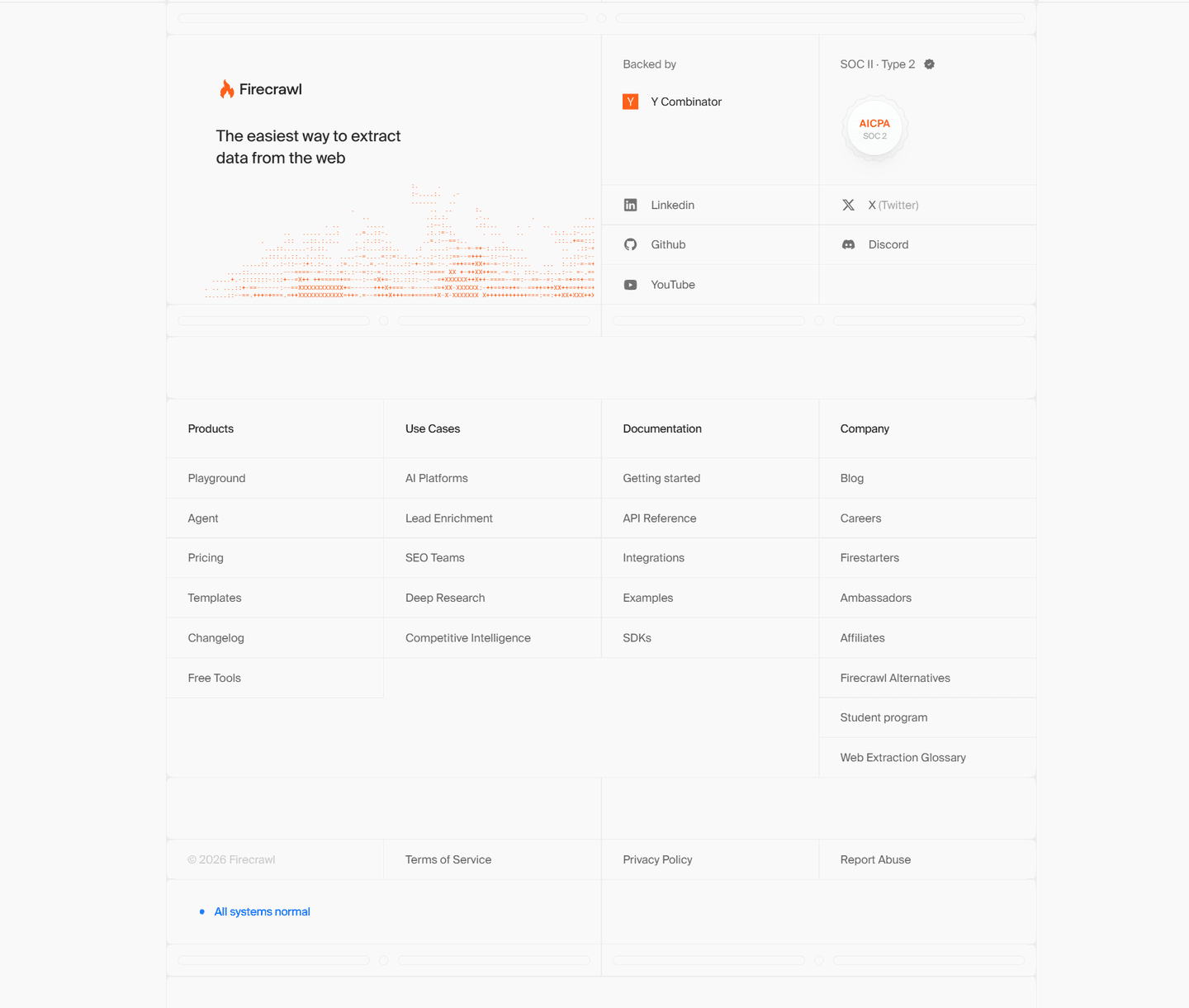 Firecrawl Footer