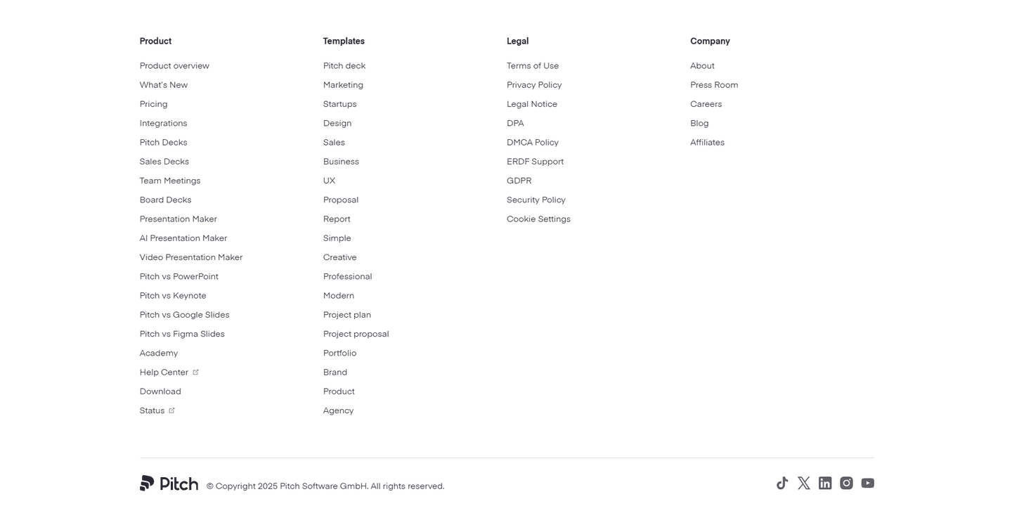 Pitch Footer