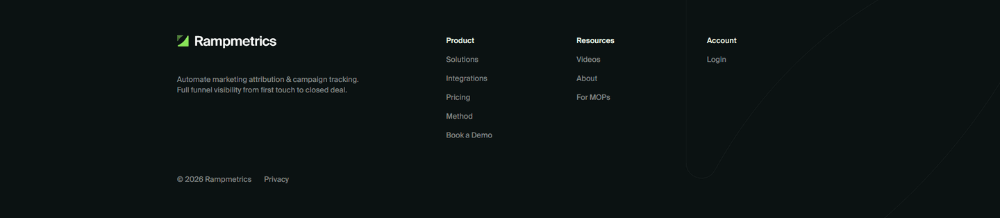 Rampmetrics Footer