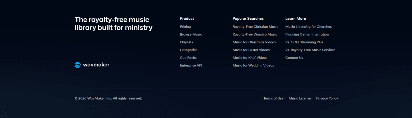 WavMaker Footer