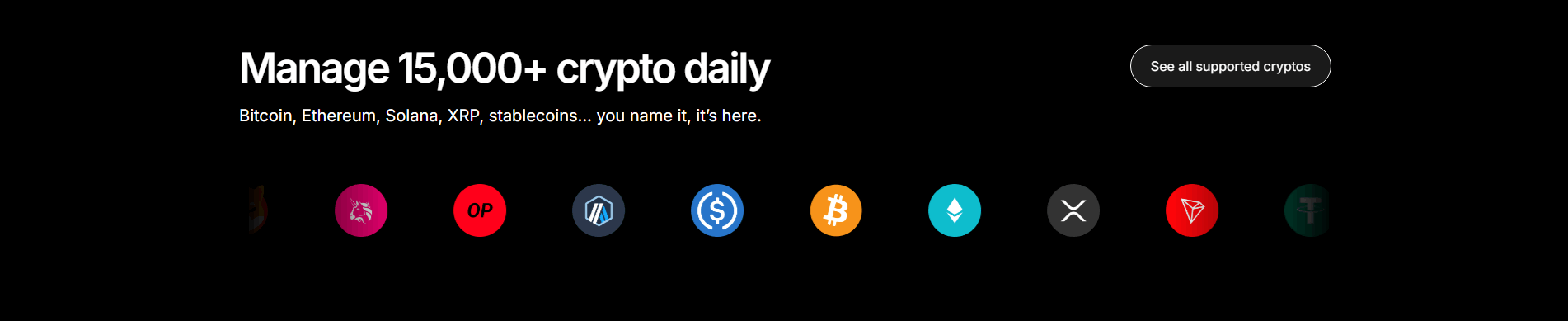 Integrations section example from Ledger