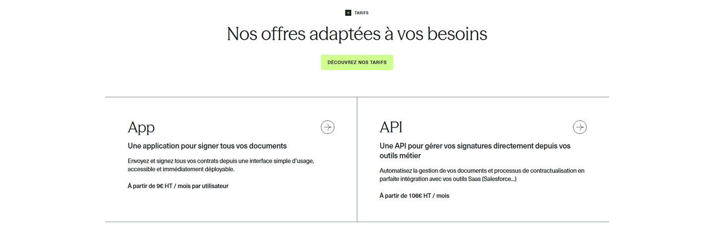 Yousign Pricing