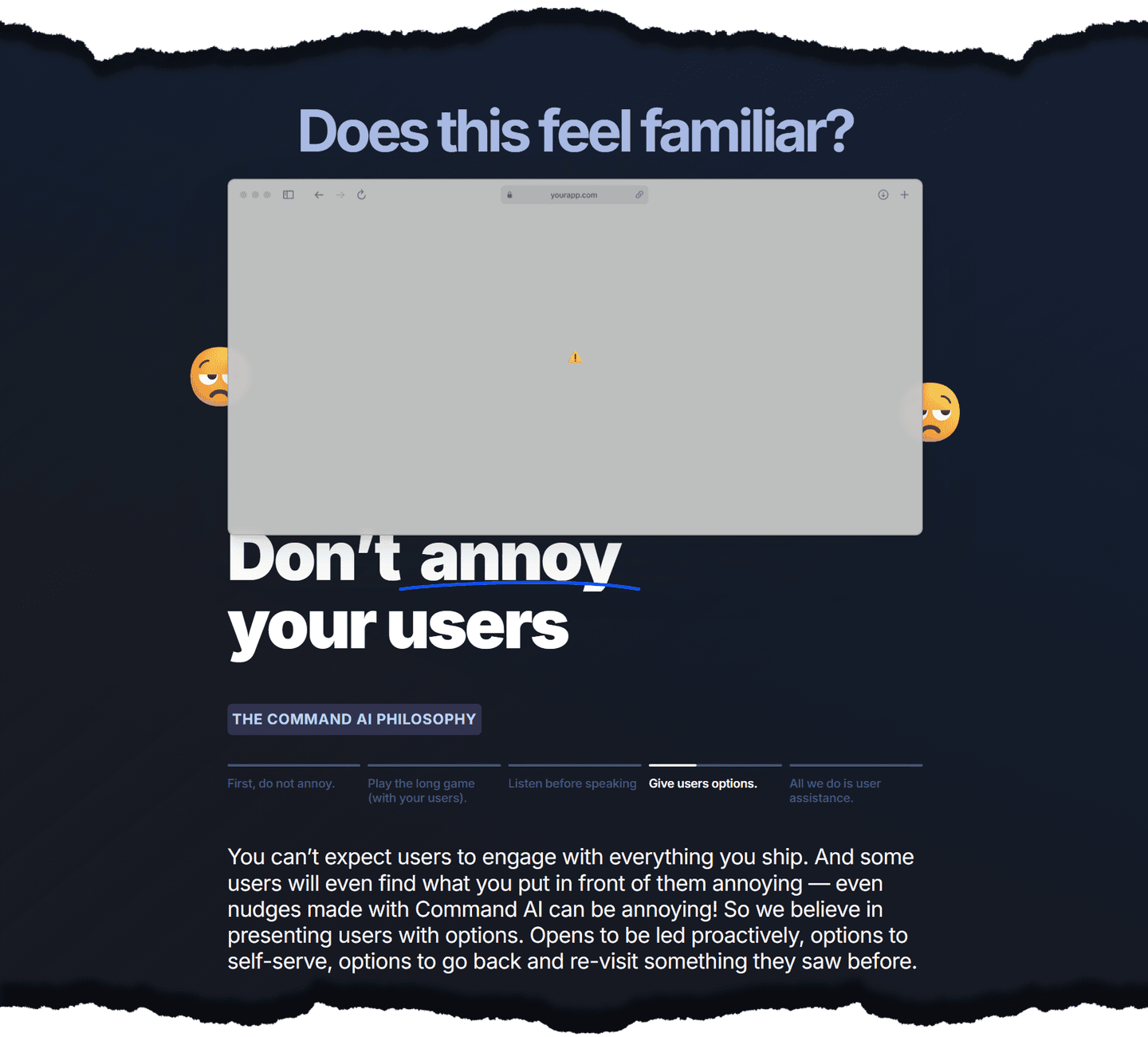 CommandBar Problem