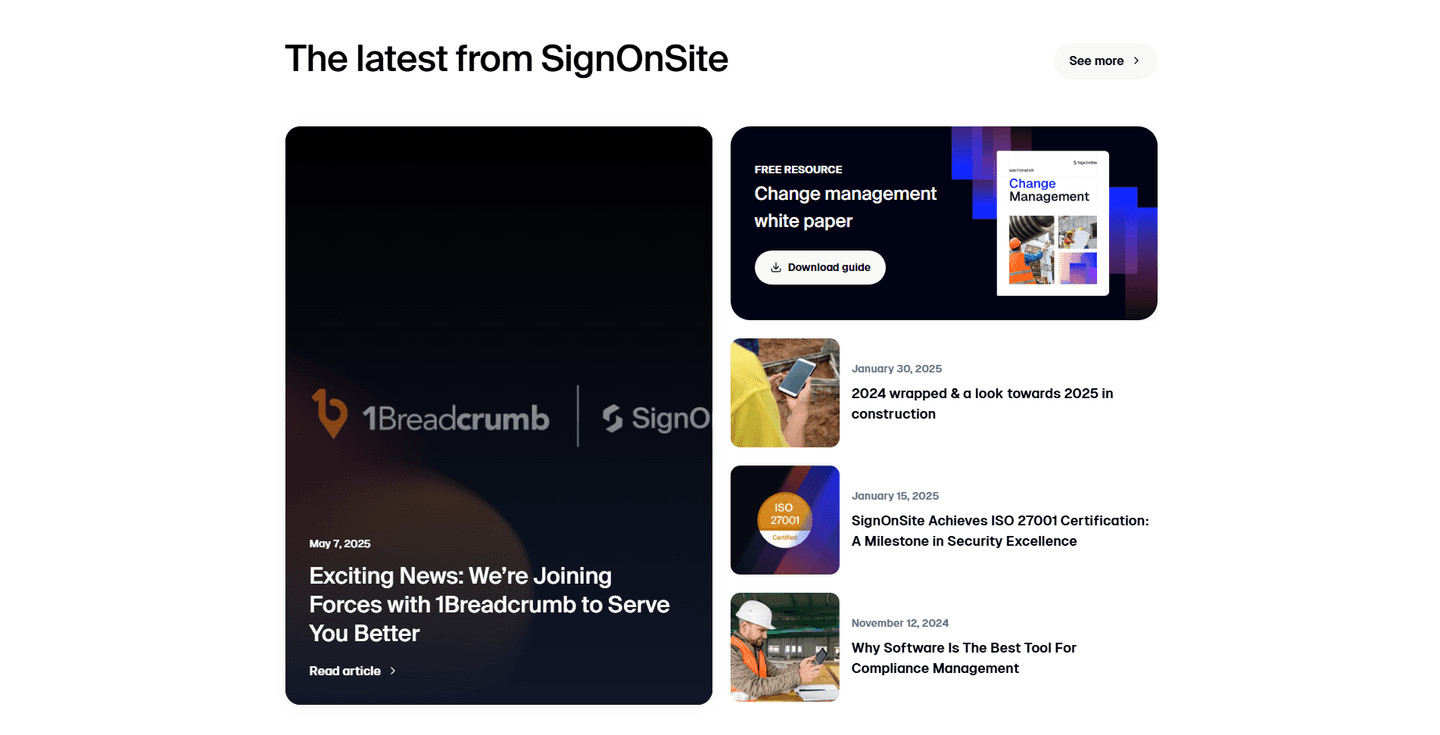 SignOnSite Resources