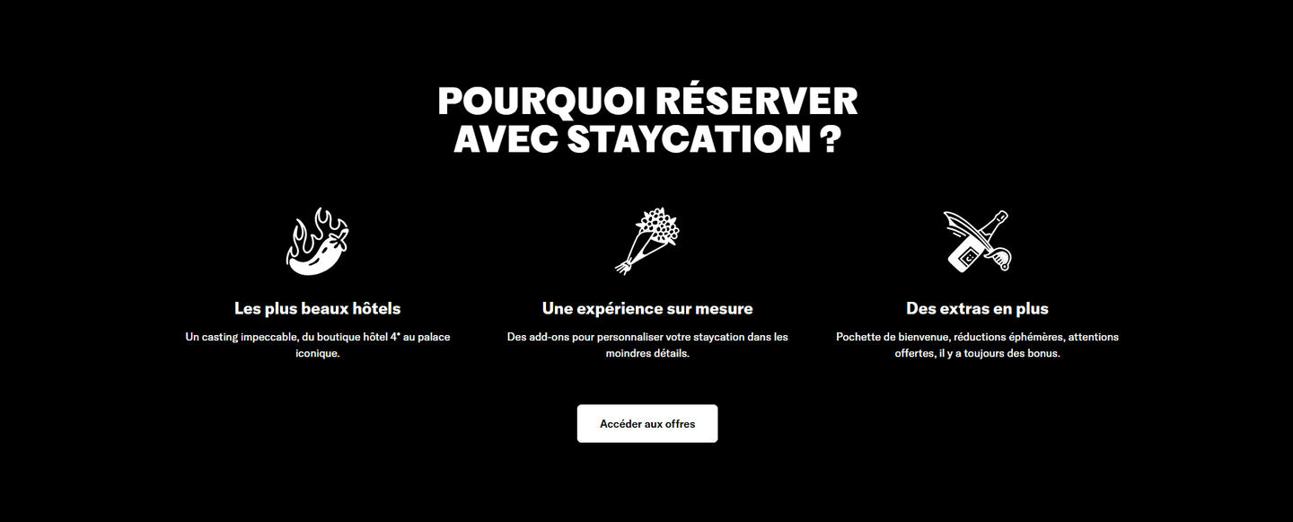 Staycation Value Proposition