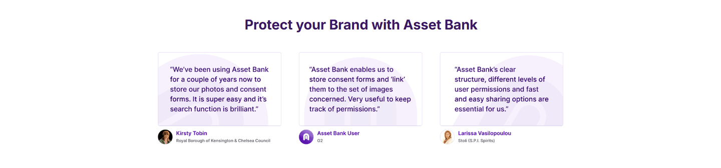 Asset Bank Testimonial