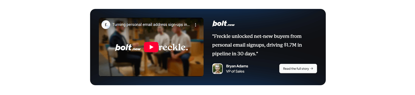 Freckle Testimonial
