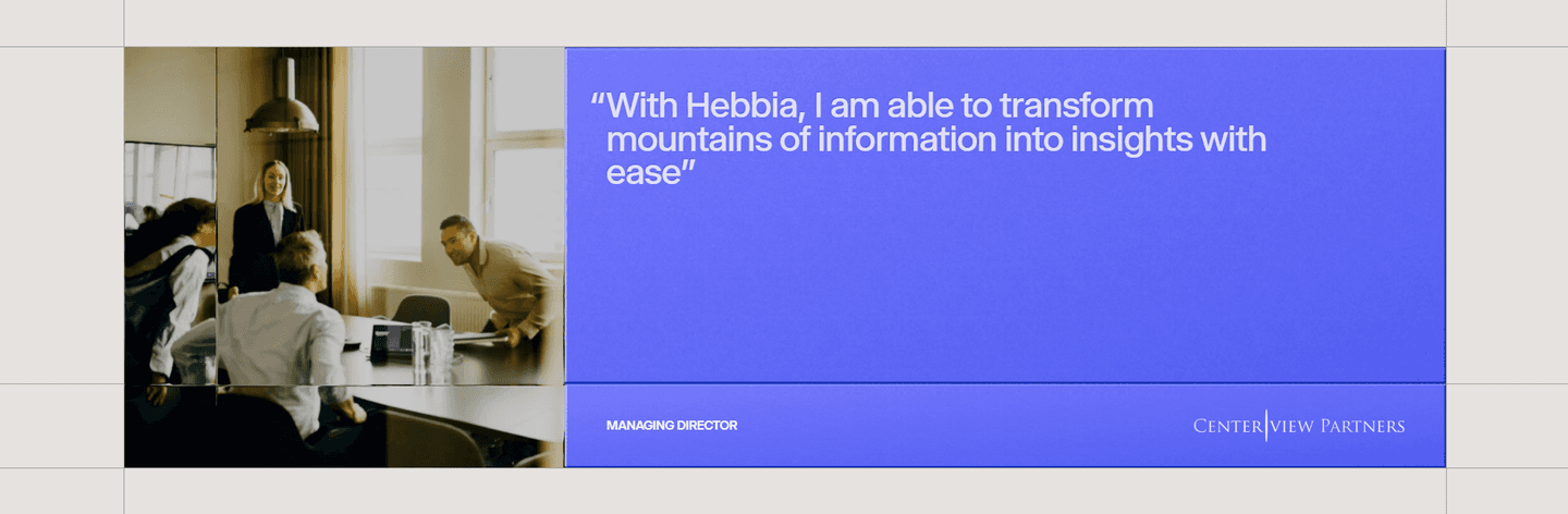 Hebbia Testimonial