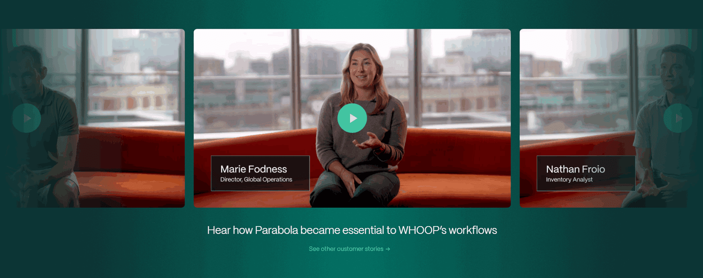 Parabola Testimonial