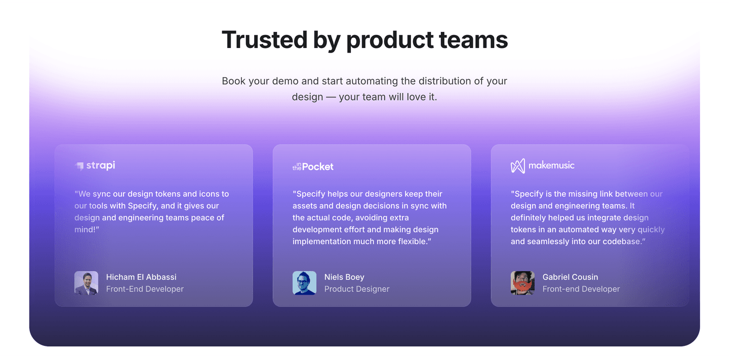 Specify Testimonial