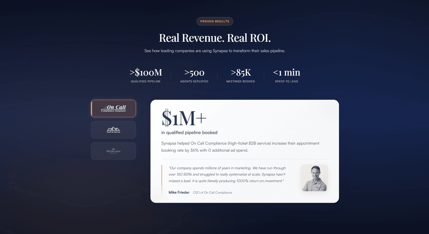 Synapsa Testimonial