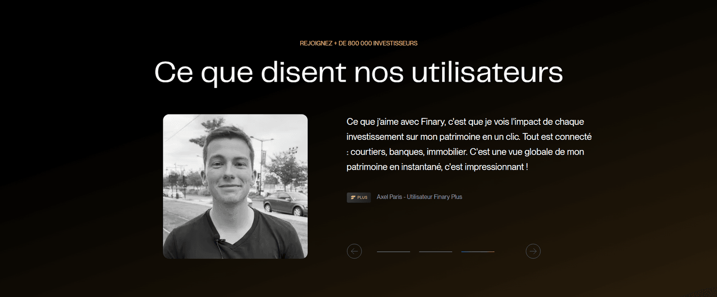 Finary Testimonial