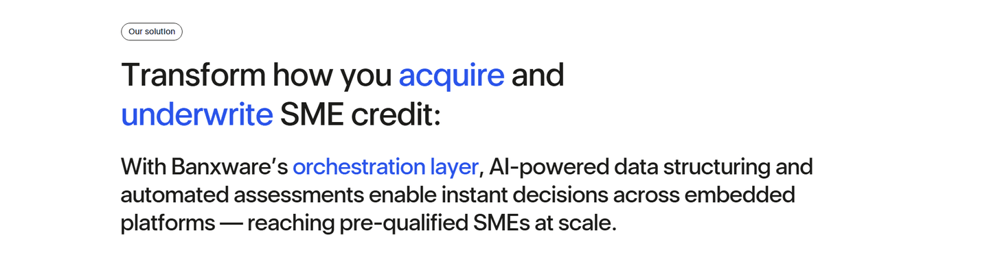 Banxware Value Proposition