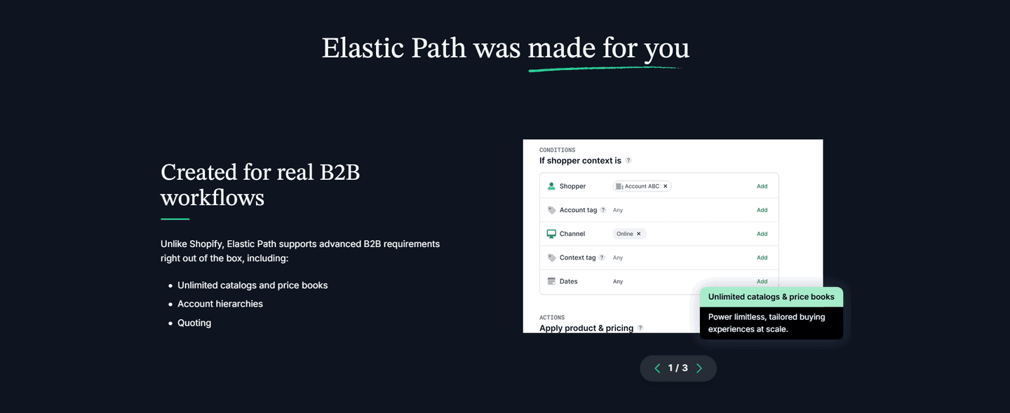 Elastic Path Value Proposition