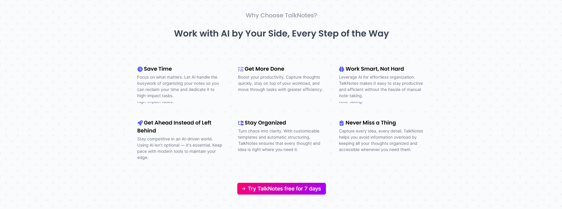 Talknotes Value Proposition